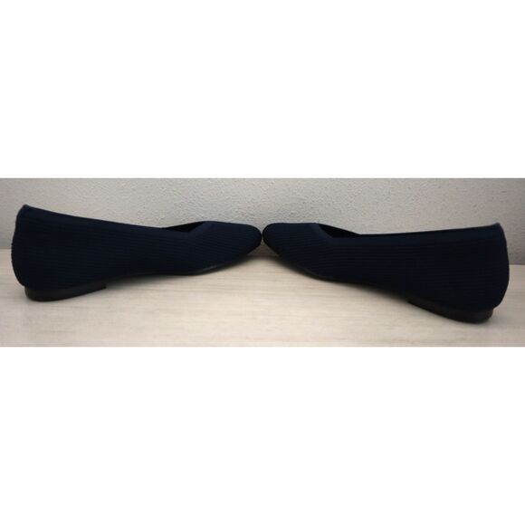 Cleo's x Skechers 159126 Women Sz 8.5 Navy Blue Cleo Square Blissful Soul Flats - Picture 9 of 12